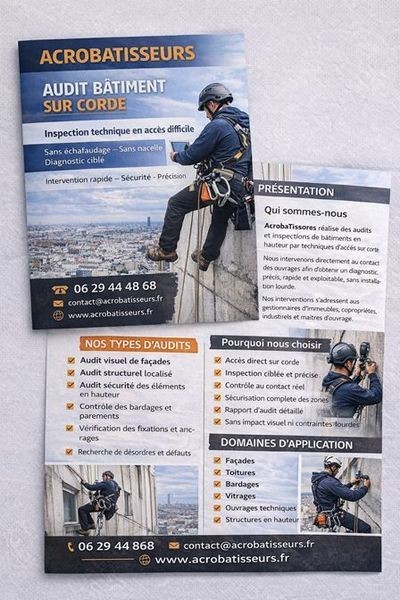 Audit bâtiment sur corde